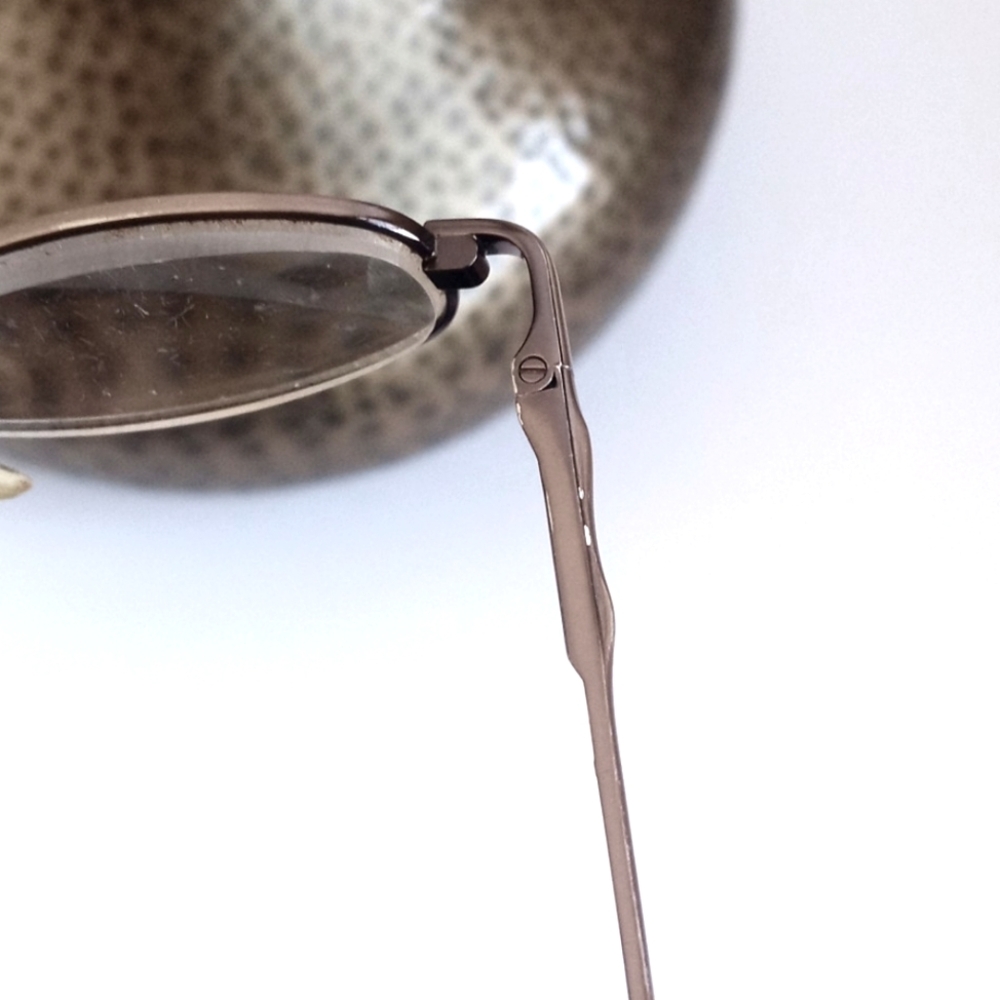 Vintage 90's Oval Bronzed Brown Reading Glasses - Picture 4 of 16